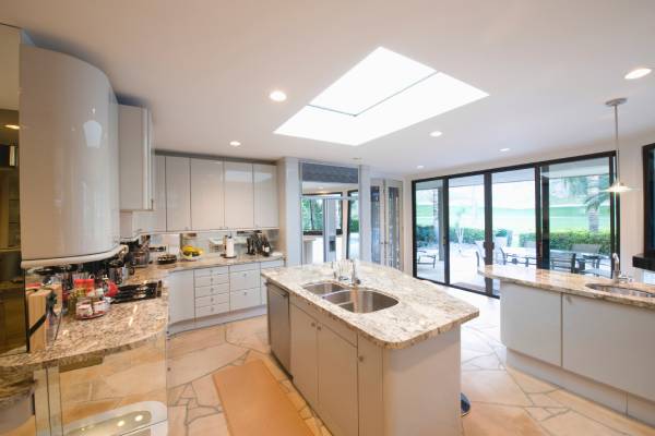 Skylight in a kitchen